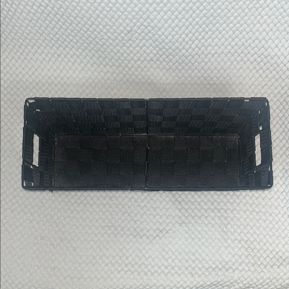 Black Woven Storage Basket